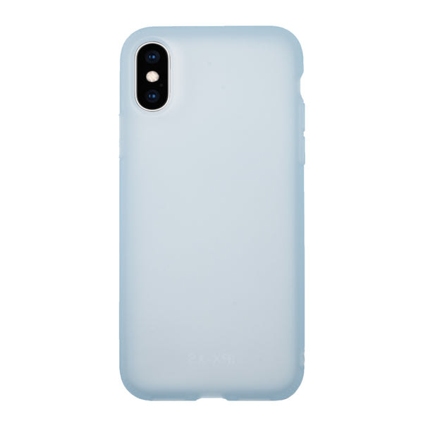 BMAX Liquid latex soft case hoesje voor iPhone Xs Max - Light Blue/Lichtblauw