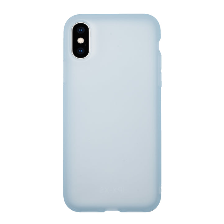 BMAX Liquid latex soft case hoesje voor iPhone Xs Max - Light Blue/Lichtblauw