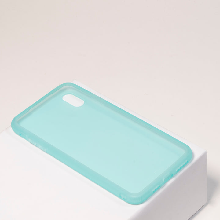 BMAX Liquid latex soft case hoesje voor iPhone Xs Max - Mint Green/Mintgroen (2)
