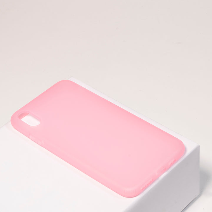 BMAX Liquid latex soft case hoesje voor iPhone Xs Max - Pink/Roze (1)