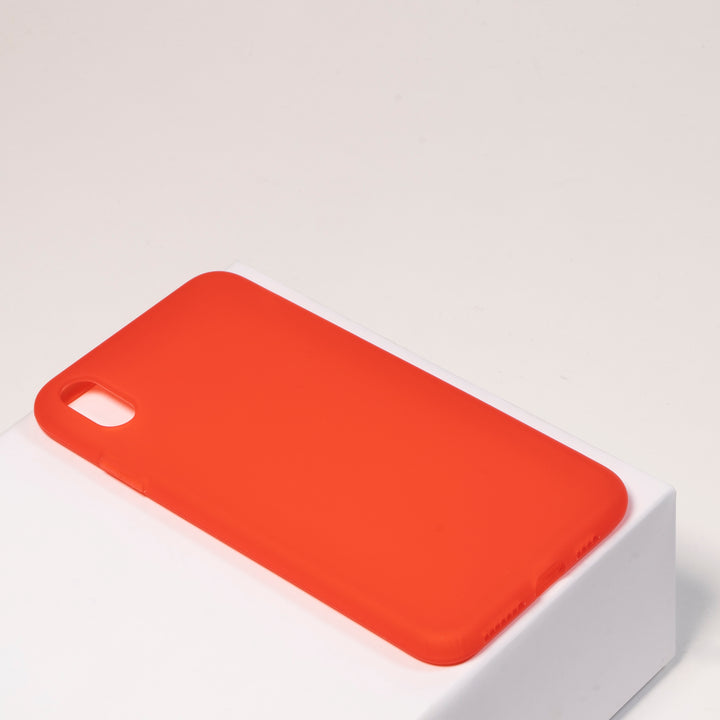 BMAX Liquid latex soft case hoesje voor iPhone Xs Max - Red/Rood (1)