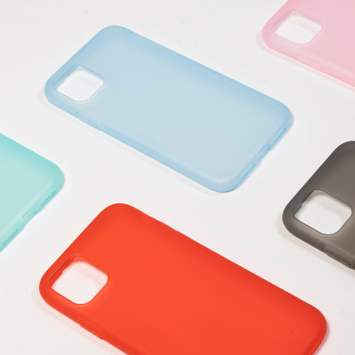 BMAX Liquid latex soft case hoesje voor iPhone 11 - Red/Rood (3)