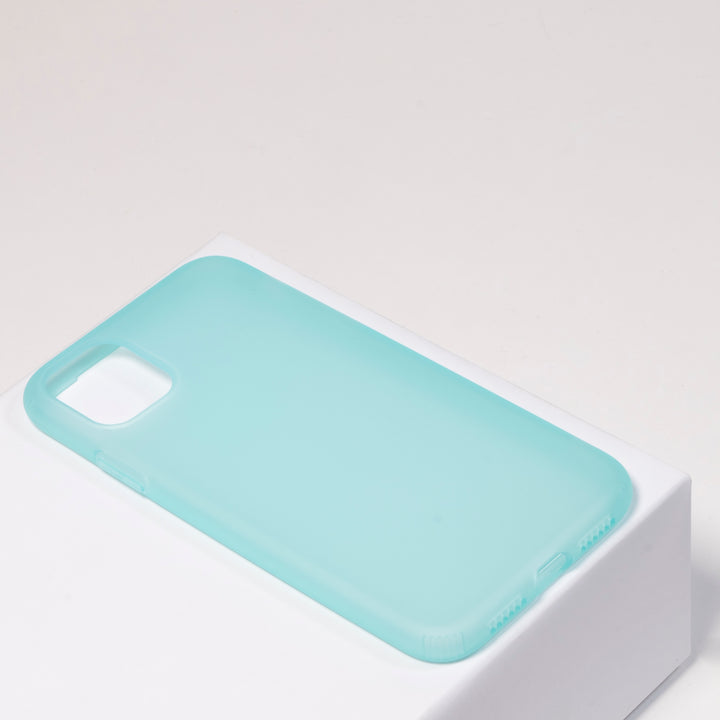 BMAX Liquid latex soft case hoesje voor iPhone 11 Pro - Mint Green/Mintgroen (1)