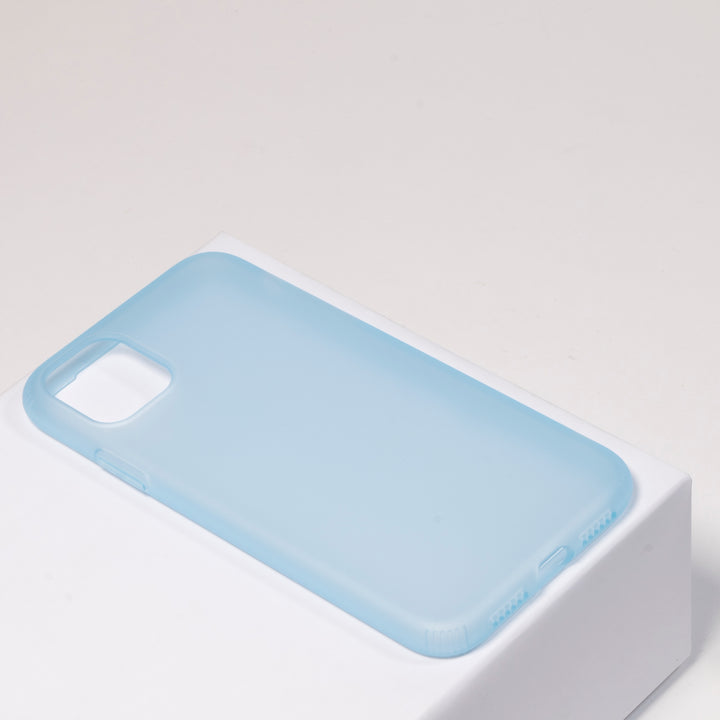 BMAX Liquid latex soft case hoesje voor iPhone 11 Pro Max - Light Blue/Lichtblauw (1)