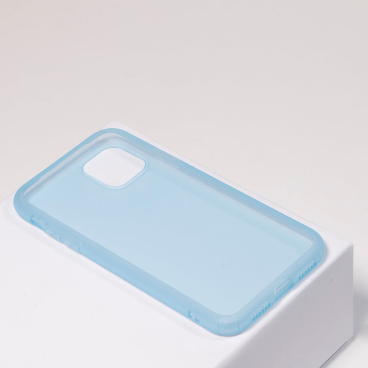 BMAX Liquid latex soft case hoesje voor iPhone 11 Pro Max - Light Blue/Lichtblauw (2)