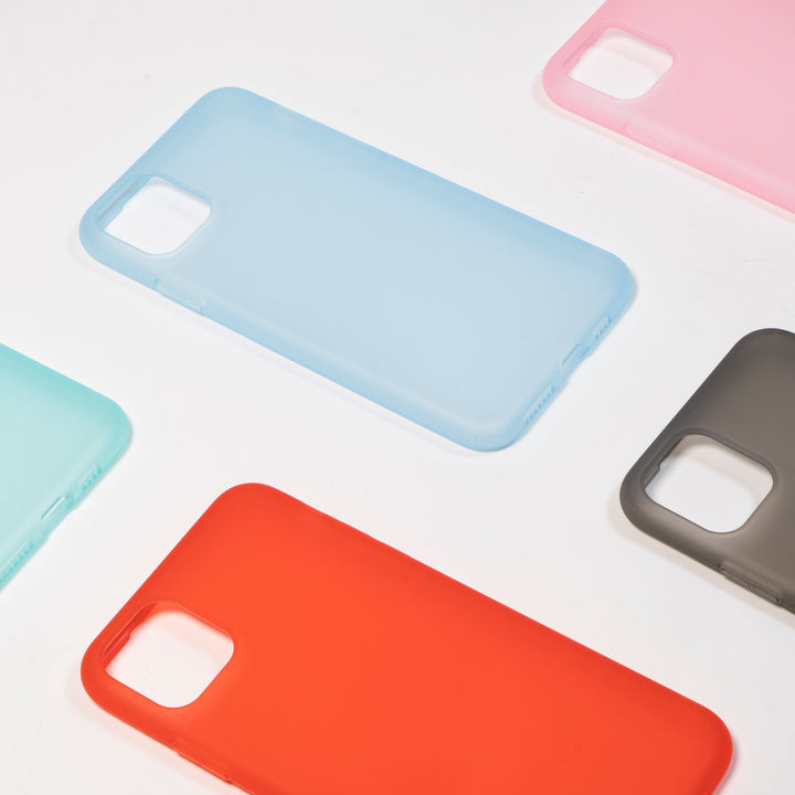 BMAX Liquid latex soft case hoesje voor iPhone 11 Pro Max - Light Blue/Lichtblauw (3)