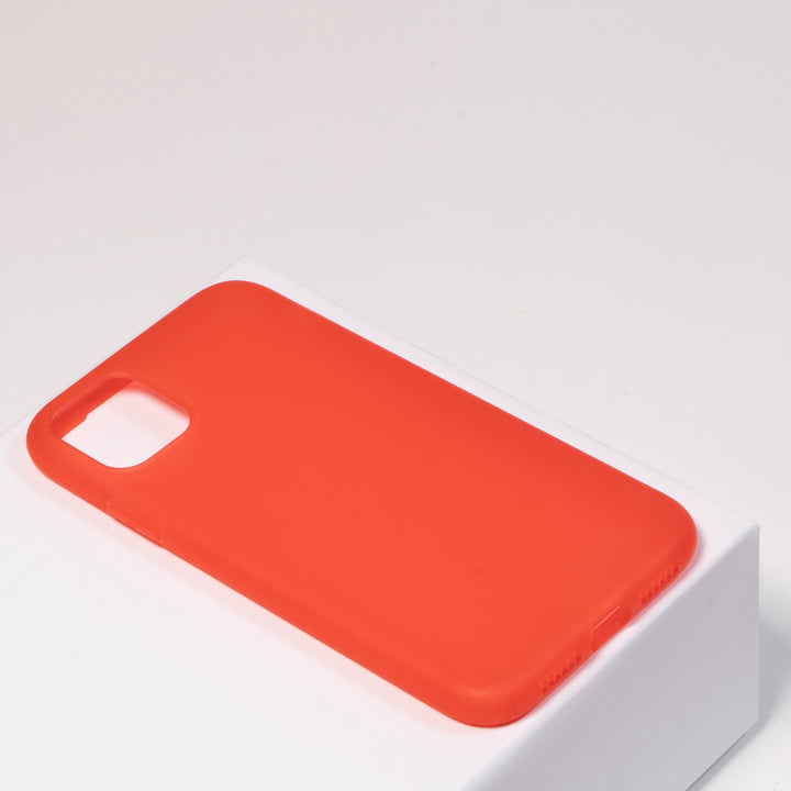BMAX Liquid latex soft case hoesje voor iPhone 11 Pro Max - Red/Rood (1)