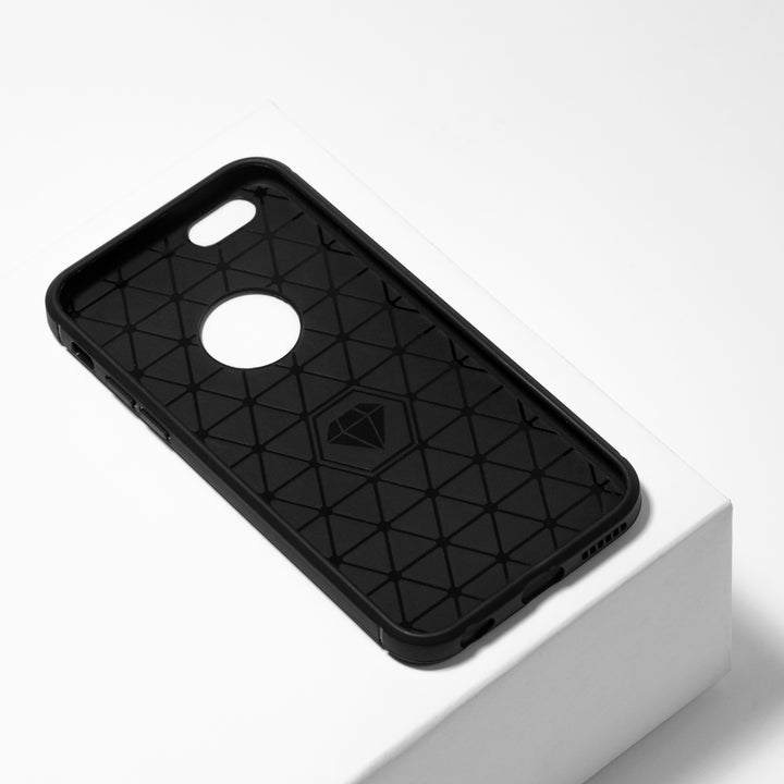 BMAX Carbon soft case hoesje voor iPhone 6/6s - Black/Zwart (2)