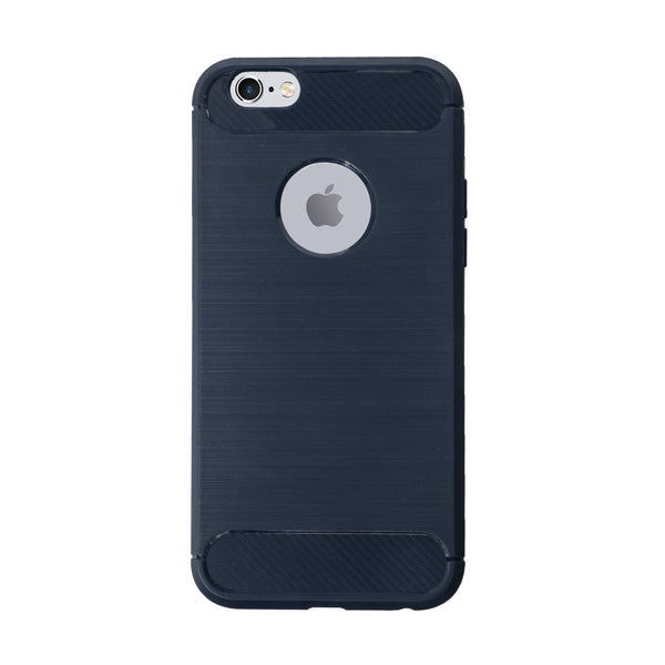 BMAX Carbon soft case hoesje voor iPhone 6/6s - Blue/Blauw