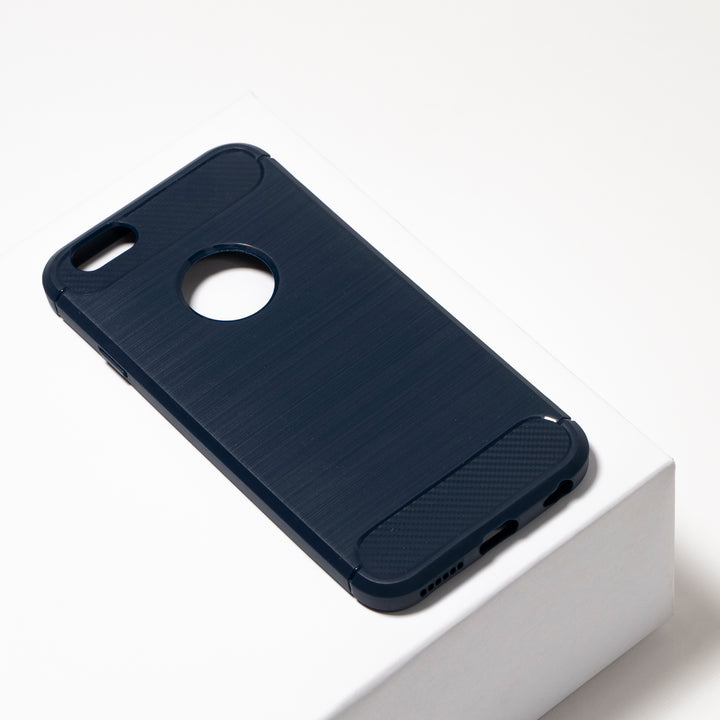 BMAX Carbon soft case hoesje voor iPhone 6/6s - Blue/Blauw (1)