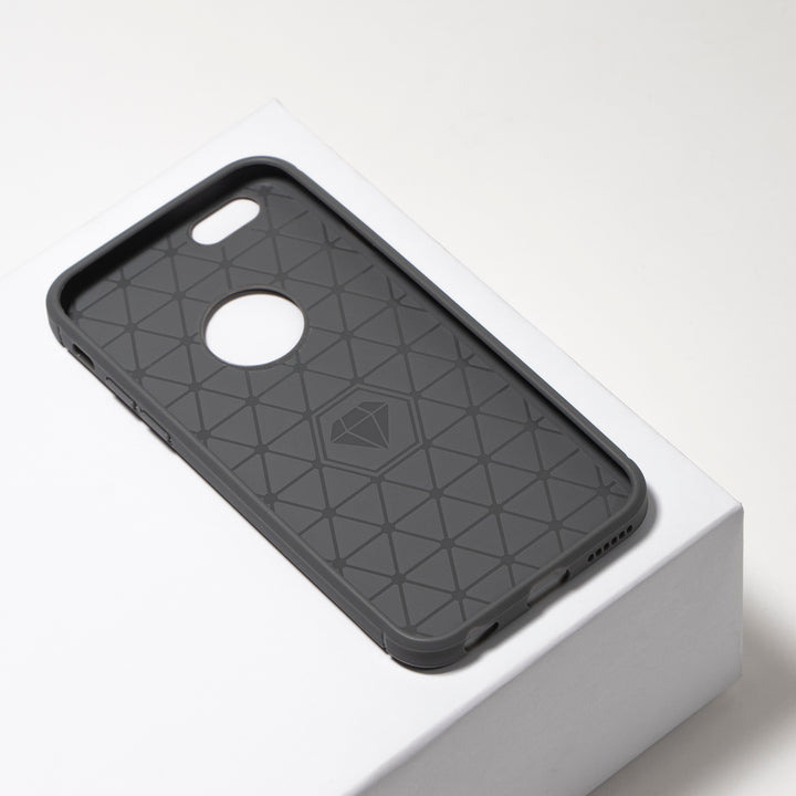 BMAX Carbon soft case hoesje voor iPhone 6/6s - Grey/Grijs (2)