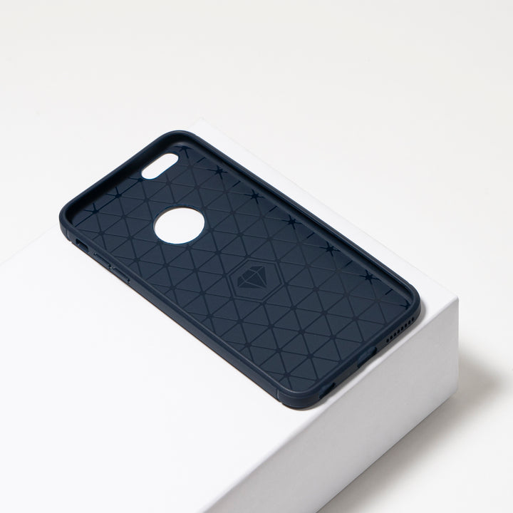 BMAX Carbon soft case hoesje voor iPhone 6/6s Plus - blauw (2)