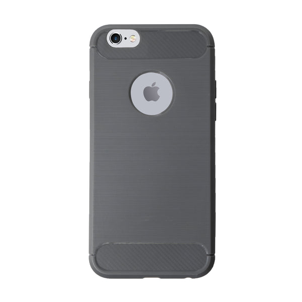 BMAX Carbon soft case hoesje voor iPhone 6/6s Plus - Grey/Grijs