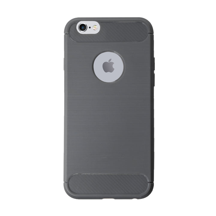 BMAX Carbon soft case hoesje voor iPhone 6/6s Plus - Grey/Grijs