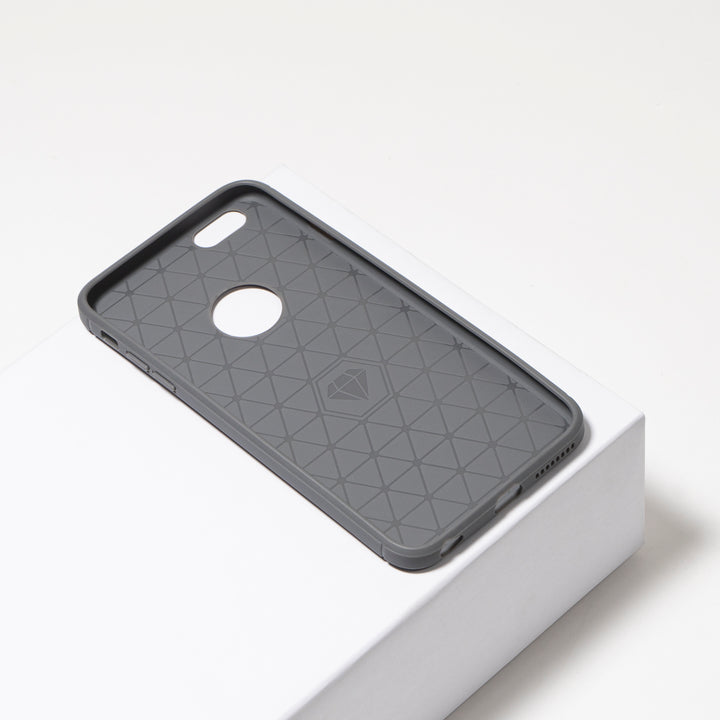 BMAX Carbon soft case hoesje voor iPhone 6/6s Plus - Grey/Grijs (2)
