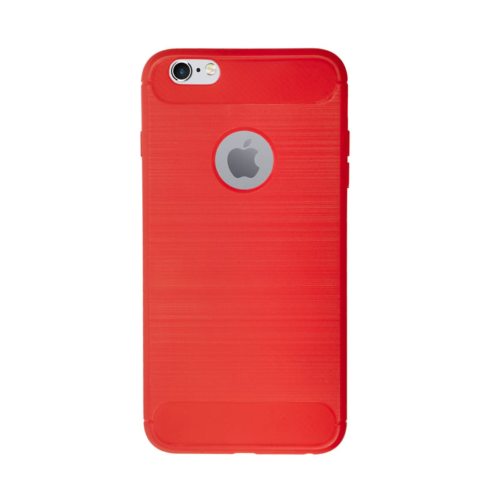 BMAX Carbon soft case hoesje voor iPhone 6/6s Plus - Red/Rood