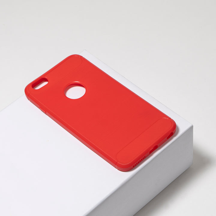 BMAX Carbon soft case hoesje voor iPhone 6/6s Plus - Red/Rood (1)