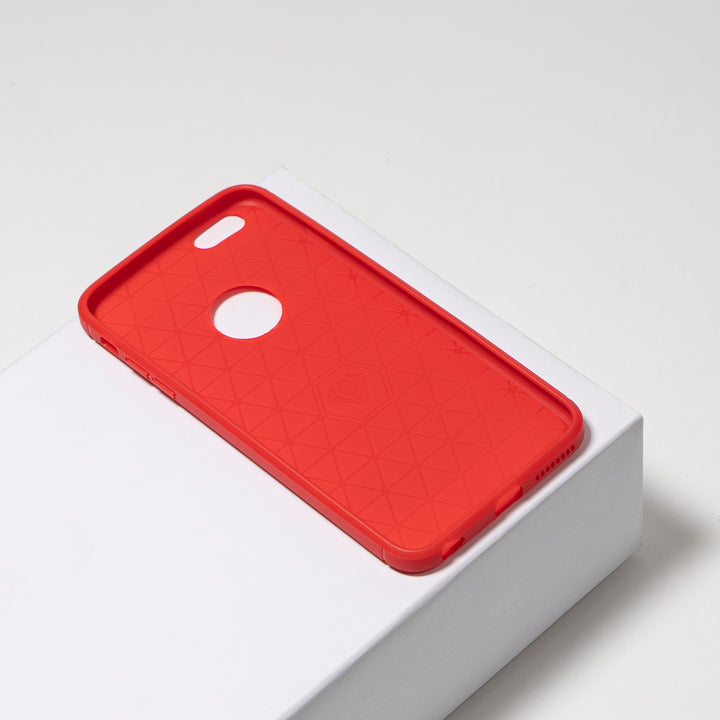 BMAX Carbon soft case hoesje voor iPhone 6/6s Plus - Red/Rood (2)