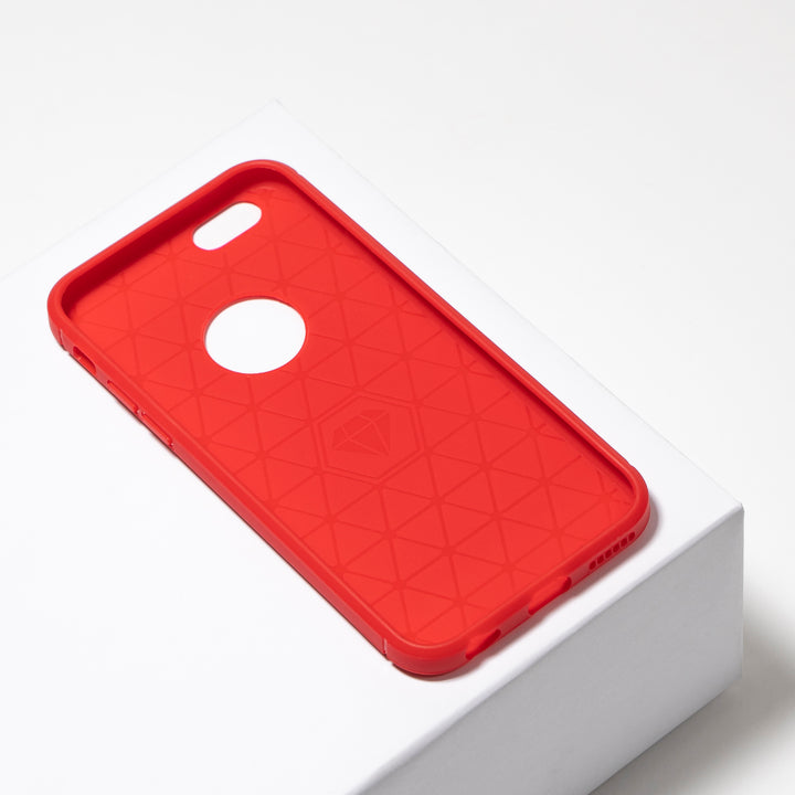 BMAX Carbon soft case hoesje voor iPhone 6/6s - Red/Rood (2)