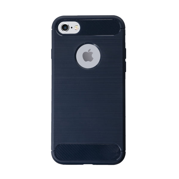 BMAX Carbon soft case hoesje voor iPhone 7/8 - blauw