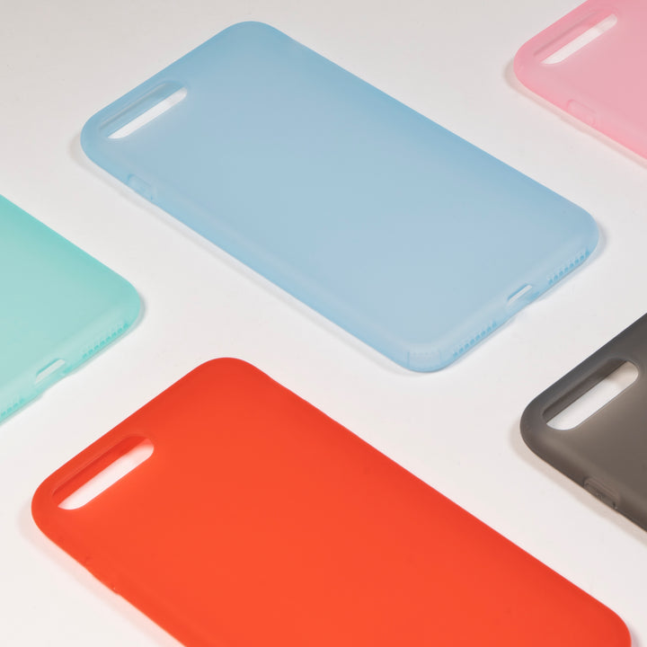 BMAX Liquid latex soft case hoesje voor iPhone 7/8 Plus - Light Blue/Lichtblauw (3)