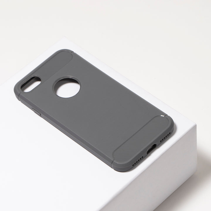 BMAX Carbon soft case hoesje voor iPhone 7/8 - Grey/Grijs (1)