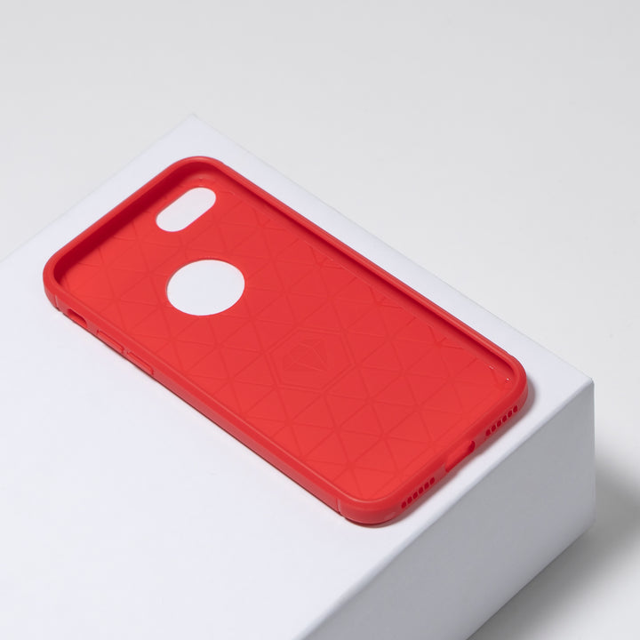 BMAX Carbon soft case hoesje voor iPhone 7/8 - Red/Rood (2)