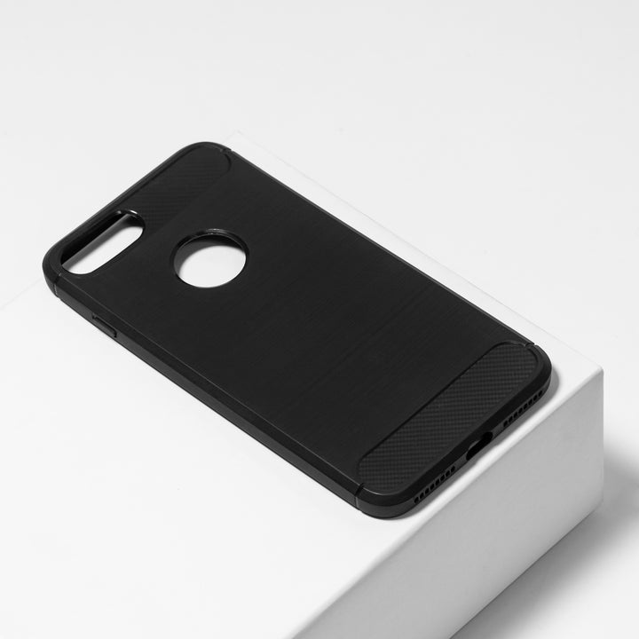 BMAX Carbon soft case hoesje voor iPhone 7 Plus - Black/Zwart (1)