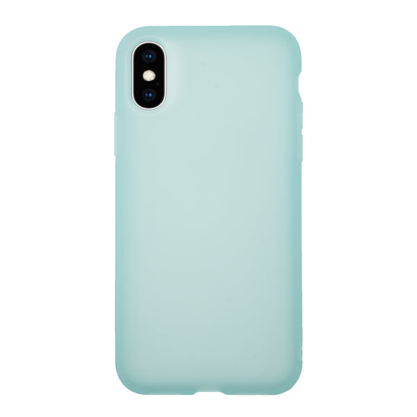 BMAX Liquid latex soft case hoesje voor iPhone X/XS - Mint Green/Mintgroen