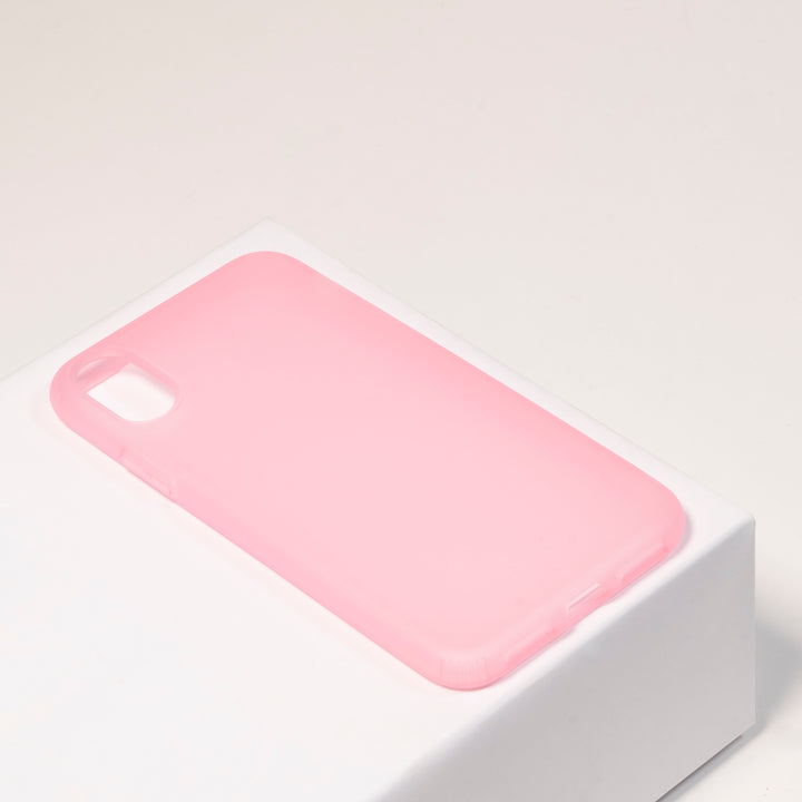 BMAX Liquid latex soft case hoesje voor iPhone X/XS - Pink/Roze (1)