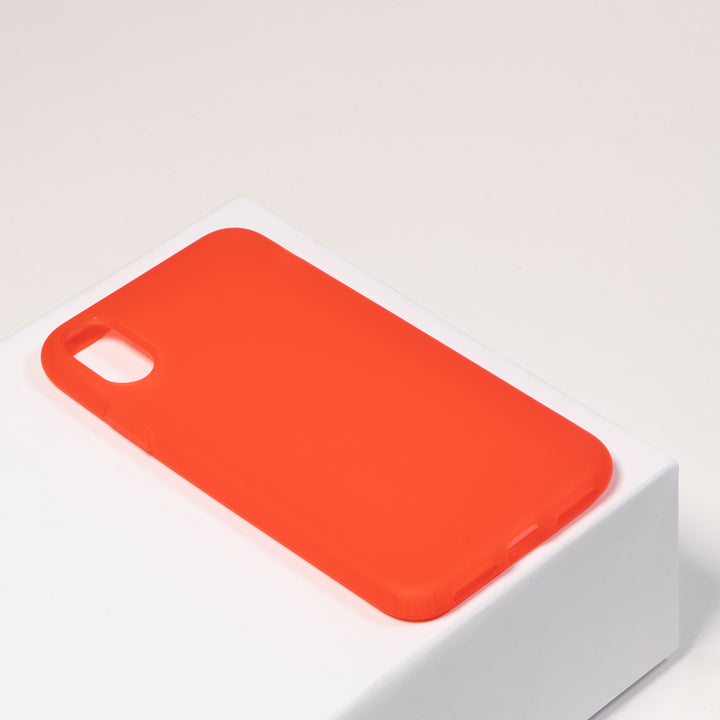 BMAX Liquid latex soft case hoesje voor iPhone X/XS - Red/Rood (1)