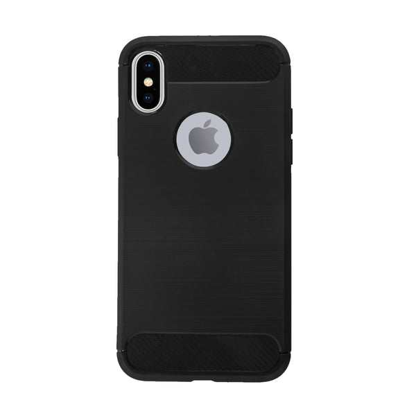BMAX Carbon soft case hoesje voor iPhone X/XS - Black/Zwart