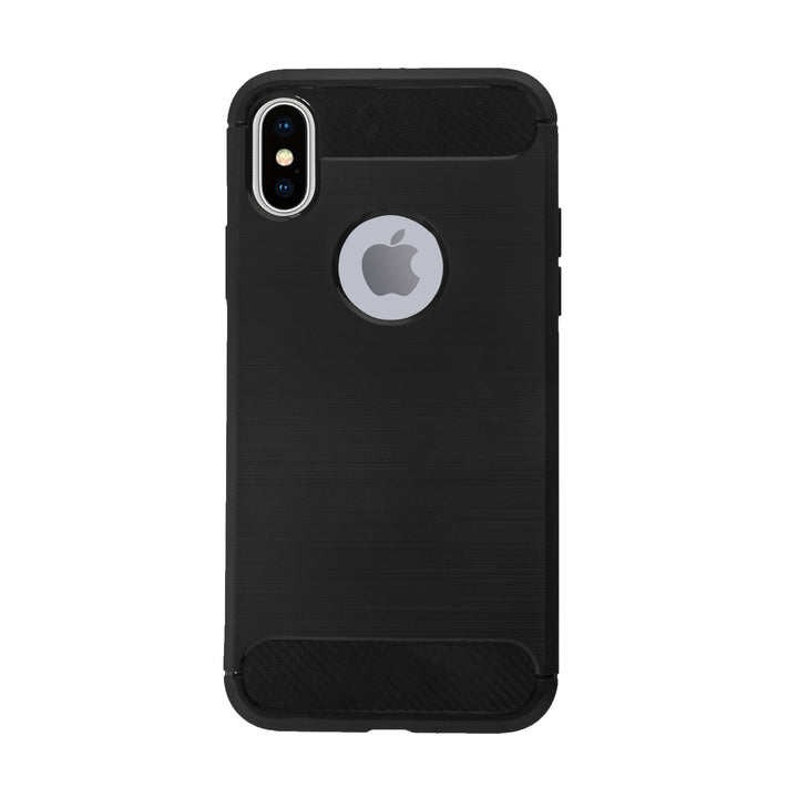 BMAX Carbon soft case hoesje voor iPhone X/XS - Black/Zwart