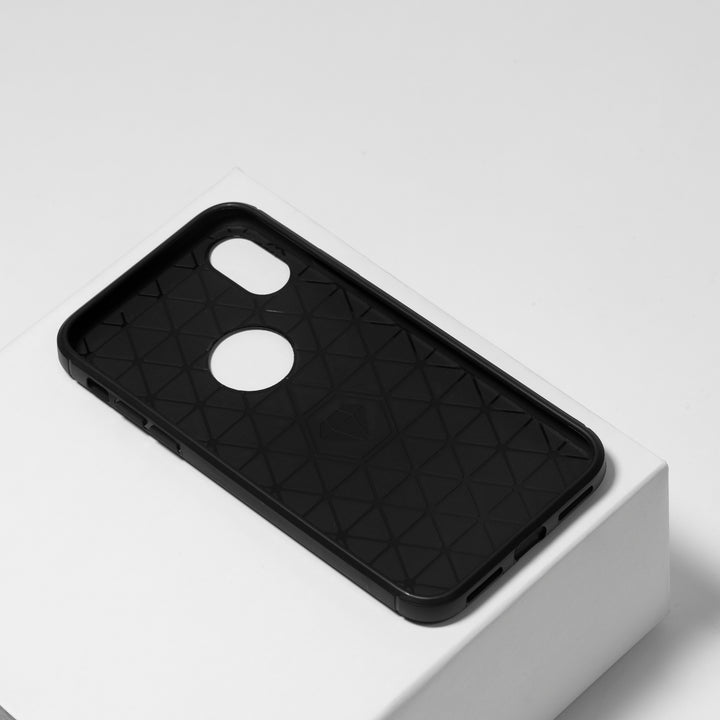 BMAX Carbon soft case hoesje voor iPhone X/XS - Black/Zwart (2)