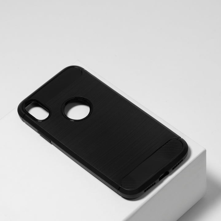 BMAX Carbon soft case hoesje voor iPhone Xr - Black/Zwart (1)