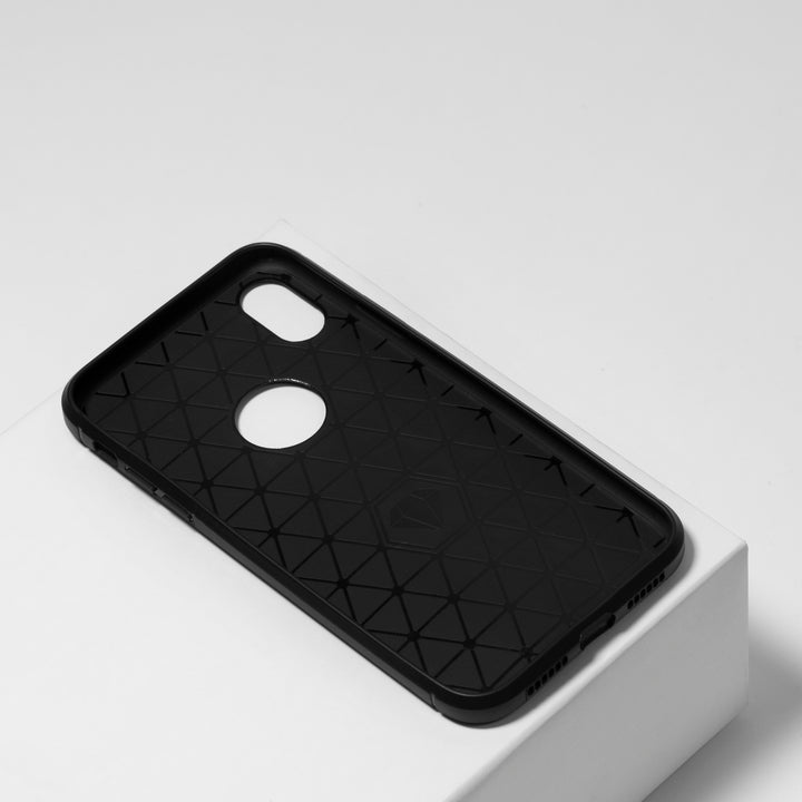 BMAX Carbon soft case hoesje voor iPhone Xr - Black/Zwart (2)