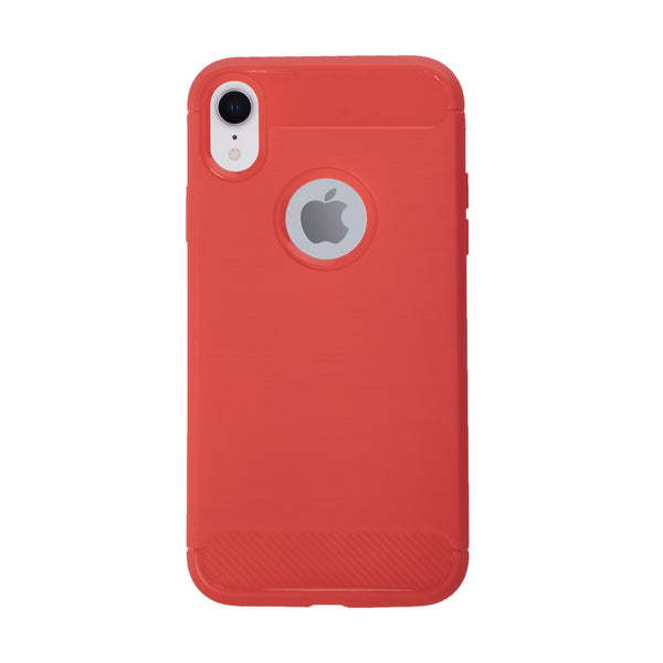 BMAX Carbon soft case hoesje voor iPhone Xr - Red/Rood