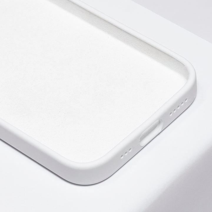 BMAX Liquid silicone case hoesje voor iPhone 12 Pro - White/Wit (3)