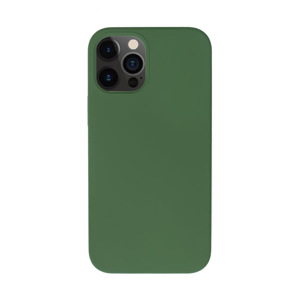 BMAX Liquid silicone case hoesje voor iPhone 12 Pro - Cyprus Green/Donker groen