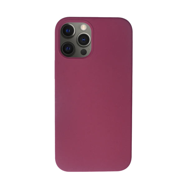 BMAX Liquid silicone case hoesje voor iPhone 12 Pro Max- Plum/Pruim