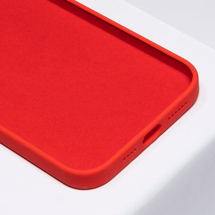 BMAX Liquid silicone case hoesje voor iPhone 12 Pro Max - Red/Rood (3)