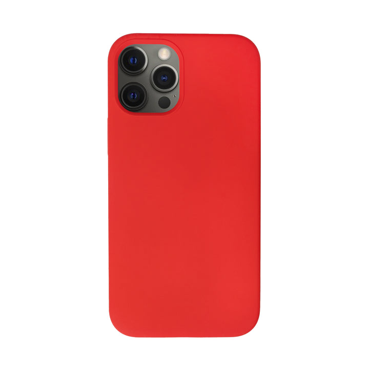 BMAX Liquid silicone case hoesje voor iPhone 12 Pro Max - Red/Rood