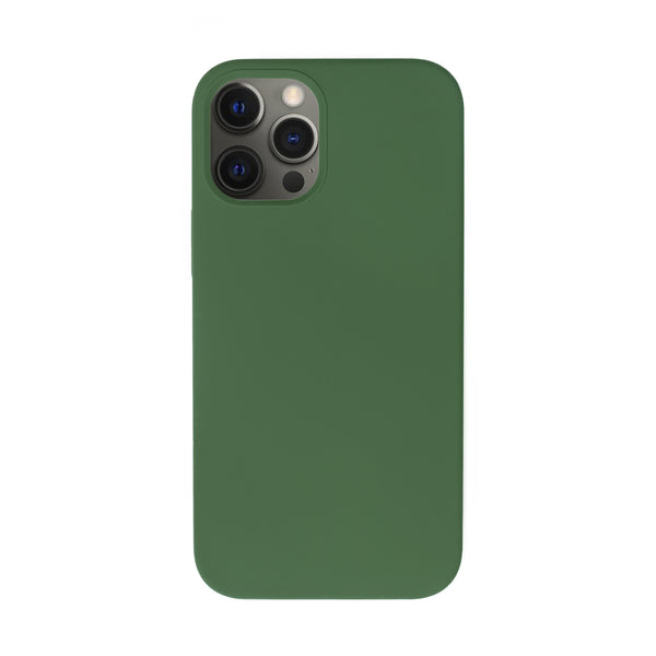 BMAX Liquid silicone case hoesje voor iPhone 12 Pro Max - Cyprus Green/Donker groen
