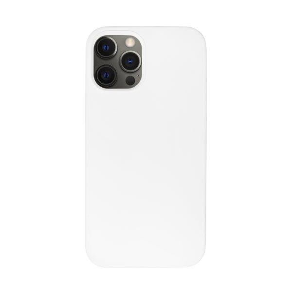 BMAX Liquid silicone case hoesje voor iPhone 12 Pro Max - White/Wit