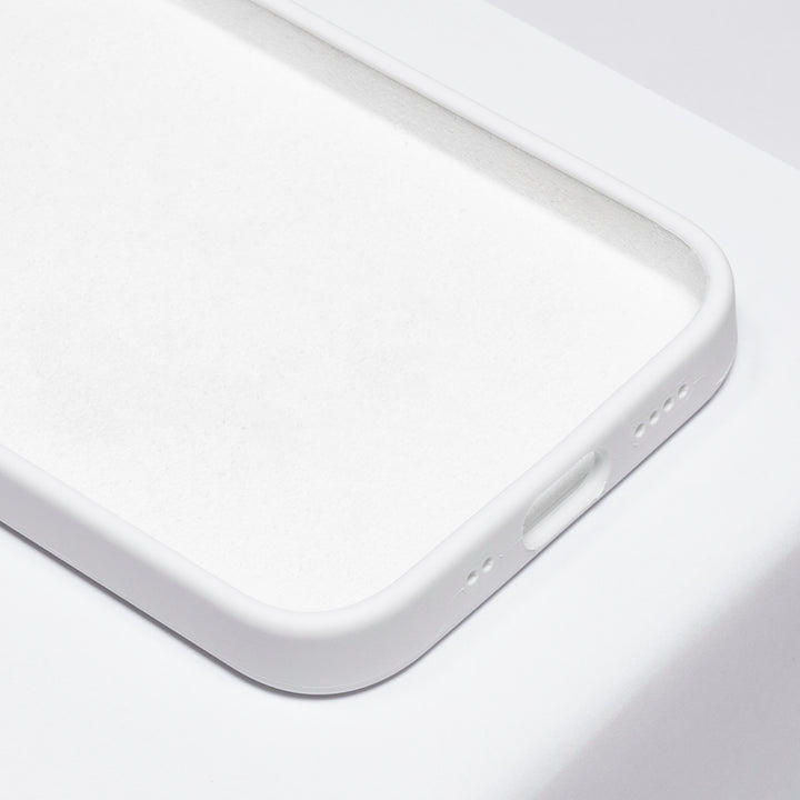 BMAX Liquid silicone case hoesje voor iPhone 12 Mini - White/Wit (3)