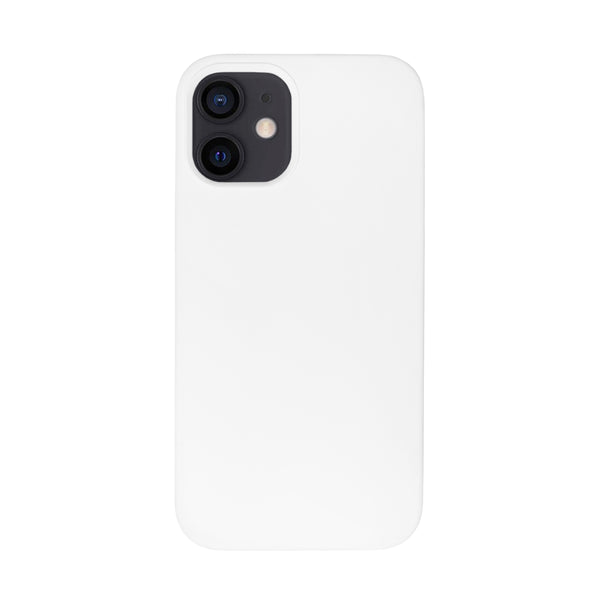 BMAX Liquid silicone case hoesje voor iPhone 12 Mini - White/Wit