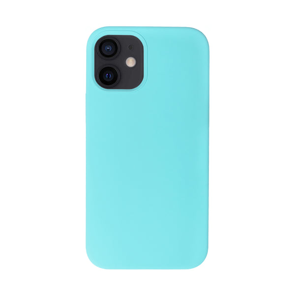 BMAX Liquid silicone case hoesje voor iPhone 12 Mini - Sea Blue/Zeeblauw