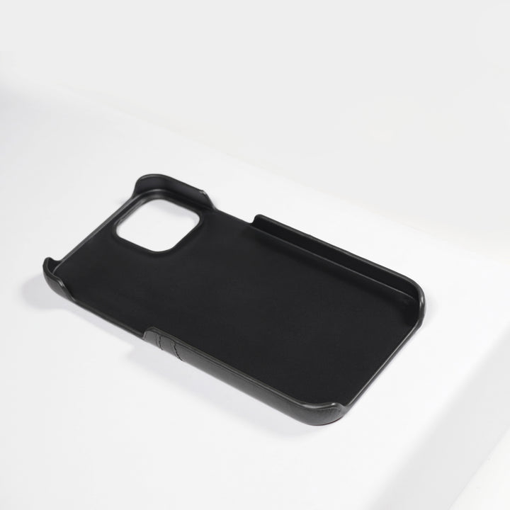 BMAX PU Leather Card Slots Hard Case hoesje voor iPhone 12 Mini - Black/Zwart (2)
