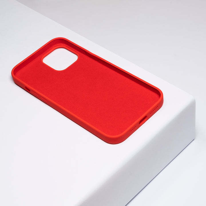 BMAX Liquid silicone case hoesje voor iPhone 12 Pro Max - Red/Rood (2)