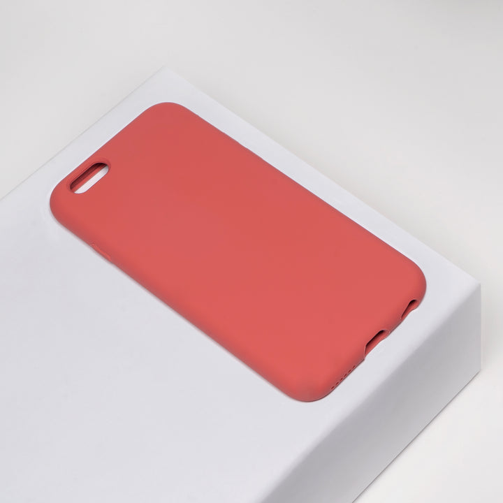 BMAX Liquid silicone case hoesje voor iPhone 6/6s - Dragon Fruit/Roze (1)